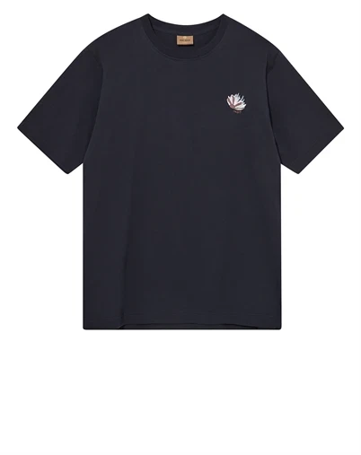 Mos Mosh Gallery - MMGMotion Flower T-shirt - Salute Navy